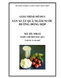 Giáo trình Sản xuất quả ngâm nước đường đống hộp - MĐ03: Chế biến rau quả