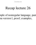 Lecture Theory of Automata: Lesson 27