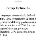 Lecture Theory of Automata: Lesson 43