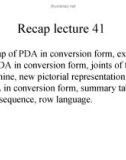 Lecture Theory of Automata: Lesson 42