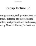 Lecture Theory of Automata: Lesson 36