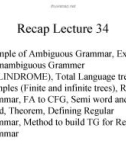 Lecture Theory of Automata: Lesson 35