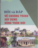 Tìm hiểu về chương trình xây dựng nông thôn mới qua các câu hỏi và đáp: Phần 1