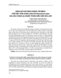 Đánh giá khả năng phòng trừ bệnh thối gốc thân khoai lang do Rhizoctonia solani của các chủng xạ khuẩn trong điều kiện nhà lưới