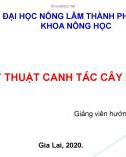 Bài thuyết trình Kỹ thuật canh tác cây bắp