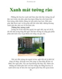 Xanh mát tường rào