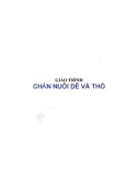 Giáo trình Chăn nuôi dê và thỏ - Chương mở đầu