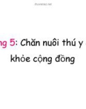 Bài giảng Chăn nuôi và môi trường - Chương 5: Chăn nuôi thú y và sức khỏe cộng đồng