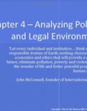 Lecture Global marketing: Contemporary theory, practice, and cases – Chapter 4: Analyzing political and legal environments