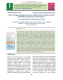 Effect of organic, inorganic source of nutrients and Azospirillum on yield and quality of Turmeric (Curcuma longa L.)