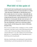 Phơi khô và bảo quản cỏ