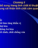 Chương 5 Thức ăn bổ sung mang tính chất kĩ thuật và thức ăn bổ sung cải thiện tính chất cảm quan