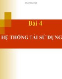 Bài giảng công trình và thiết bị nuôi trồng thủy sản - Bài 4 Hệ thống tái sử dụng nước