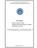 Giáo trình Khuyến nông (Nghề: Khoa học cây trồng - Cao đẳng) - Trường Cao đẳng Cộng đồng Đồng Tháp