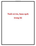 Nuôi cá tra, basa sạch trong bè