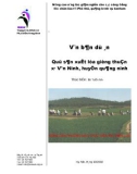 VĂN BẢN DỰ ÁN QUỸ SẢN XUẤT LÚA GIỐNG THUẦN XÃ VẠN NINH, HUYỆN QUẢNG NINH