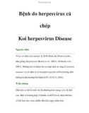 Bệnh do herpesvirus cá chép Koi -herpesvirus Disease