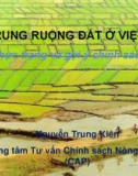 Bài giảng Tập trung ruộng đất ở Việt Nam: Thực trạng và gợi ý chính sách