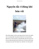 Nguyên tắc 4 đúng khi bón vôi