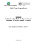 Nghiên cứu khoa học nông nghiệp Sustainable and profitable development of acacia plantations for sawlog production in Vietnam - MS2 