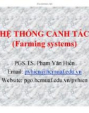 Bài giảng Hệ thống canh tác - phần 1