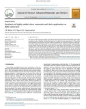 Synthesis of highly stable silver nanorods and their application as SERS substrates