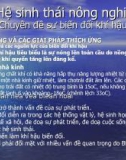 Báo cáo: Hệ sinh thái nông nghiệp