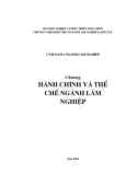 Cẩm nang lâm nghiệp- Chương 4 Hành chính về thể chế ngành lâm nghiệp Phần 1