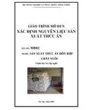 Giáo trình Xác định nguyên liệu sản xuất thức ăn - MĐ02: Sản xuất thức ăn hỗn hợp chăn nuôi