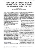 Phát hiện lỗi tràn số trên mô hình hệ thống nhúng sử dụng phương pháp phân tích tĩnh