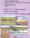 Tập 7 Kinh tế, chính sách nông nghiệp và phát triển nông thôn