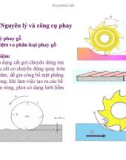 Bài giảng nguyên lý cắt gọt gỗ : Nguyên lý và công cụ phay part 1