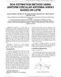 DOA estimation method using uniform circular antenna array based on LSTM