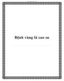 Bệnh vàng lá cao su