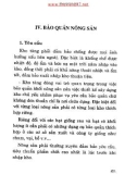 Kỹ thuật phòng chống những biến đổi bất lợi trong bảo quản nông sản: Phần 2