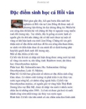 Đặc điểm sinh học cá Hồi vân