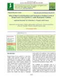 Effect of plant growth regulators and chemicals on seedling growth of rough lemon (Citrus jambhiri L.) under hydroponic condition