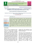 Weed management in black gram (Vigna mungo L.) and residual effect of herbicides on succeeding mustard (Brasica juncea L.) crop