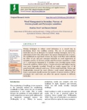 Weed management in secondary nursery of Tectona grandis and Pterocarpus santalinus