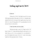 Giống ngô lai LCH 9