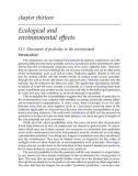 Pesticide profiles : Toxicity, environmental impact and fate - Chapter 13