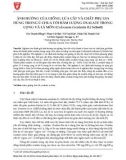 Ảnh hưởng của giống, lứa cắt và chất phụ gia dùng trong ủ chua tới hàm lượng oxalate trong cọng và lá môn (Colocasia esculenta (L) Schott)