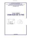 GIÁO TRÌNH CHĂN NUÔI DÊ VÀ THỎ