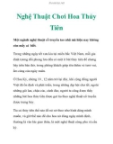 Nghệ Thuật Chơi Hoa Thủy Tiên