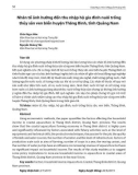 Nhân tố ảnh hưởng đến thu nhập hộ gia đình nuôi trồng thủy sản ven biển huyện Thăng Bình, tỉnh Quảng Nam