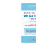 Kỹ năng viết văn tiếng Hoa: Phần 1