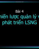 Chiến lược quản lý và phát triển LSNG