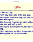 Bài giảng Thực vật dược: Đại cương quả