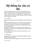 Hệ thống lọc cho cá đĩa