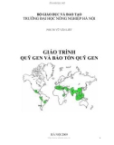 GIÁO TRÌNH QUỸ GEN VÀ BẢO TỒN QUỸ GEN ( PGS.TS VŨ VĂN LIẾT ) - Chương mở đầu